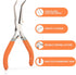 Fish Bone Pliers/Tweezers 6 Inches Bent nose pliers Curved Stainless Steel With Non-Slip Grip...
