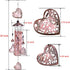 Garden Loving Heart Wind Chimes Outdoor Indoor Decor, Hand-Made Heart Musical Wind Chime, Mobile Wind Catcher Romantic Wind-Bell for for Home, Mom...