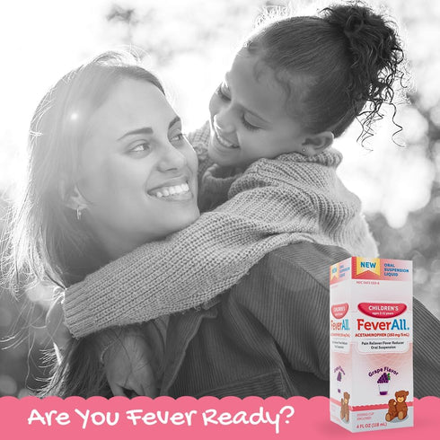 Feverall Liquid Oral Children Fever Reducer/Pain Reliever (4 oz., Grape)...