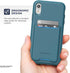 ENCASED iPhone XR Wallet Case (2018) Ultra Durable Cover with Card Holder Slot (4 Credit Cards Capacity) (Phantom/Ocean Blue)...