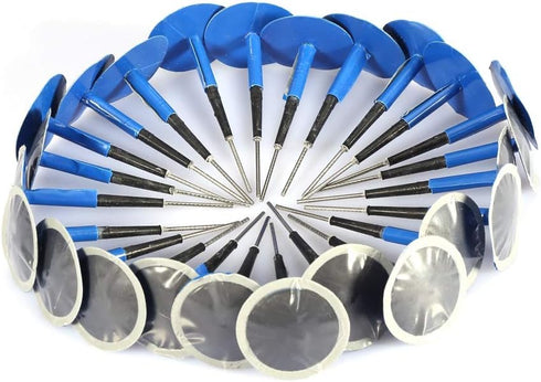 24 PCS Radial Tyre Puncture Patches Tire Repair Tool Car Motorcycle Universal Tubeless Tire Puncture Repair Mushroom Plug Patch Gum for Car,motorc...