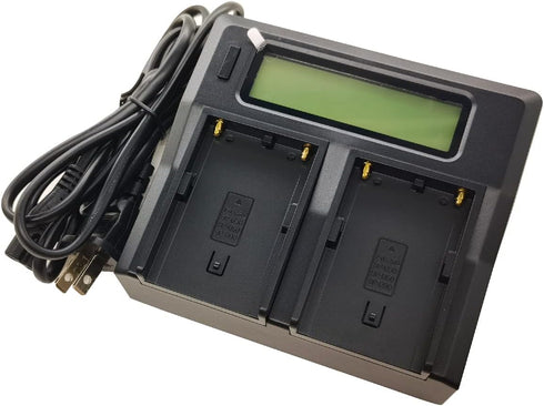 Quick LCD-Display Battery Charger for Sony BP-U30 BP-U60 BP-U90 PMW-100 PMW-150 PMW-160/X160 PMW-200 PMW-EX1 EX1R PMW-EX3 PMW-F3/F3K PXW-X180 PXW-...