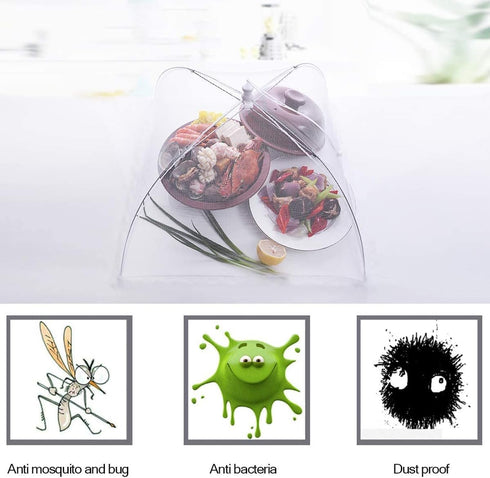 (6 Pack) Pop-Up Outside Picnic Mesh Food Covers Tent Umbrella for Outdoors and Camping Food Net Cover Keep out Flies Mosquitoes Ideal for Parties ...