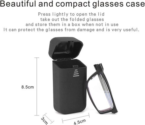 Folding Reading Glasses - Foldable Portable Readers For Men Women With Case 2 Pairs 1.00...