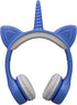 Unicorn Kids Bluetooth Headphones,15 Hours Play time, Toddler Bluetooth Headphones for Girls Boys Laptop Phones,Led Light Up Kids Wireless Headpho...