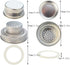 obmwang 4 Pack of Stainless Steel Mason Jar Shaker Lids Caps for Cocktail,Dredge Flour,Mix Spices,Sugar, Salt, Peppers and More or Shake Drinks Co...