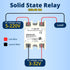 Solid State Relay 60DD Input 3-32V DC Single Phase Solid State Relay to Output 12-220V DC 60A...