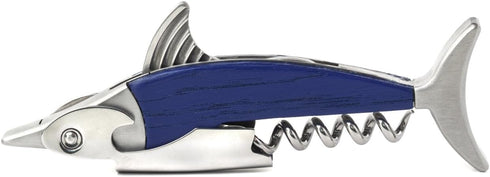 Kikkerland – Bottle Opener, Wood, Blue, 7 x 1.7 x 20.5 cm...