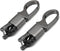 Car Key Fob Keychains Leather Holder Key Chain Sturdy Metal with D-Ring for Men and Women 2 Pack, Black, 360 Degree Rotatable, with Screwdriver...