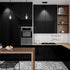 LACHEERY Glossy Black Contact Paper for Cabinets Shiny Peel and Stick Wallpaper Black Kitchen Cabinet Contact Paper Peel and Stick Black Removable...
