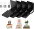 Invisible Floating Bookshelves, Heavy-Duty Book Organizers, Iron Hanging Shelves for Bedroom, Living Room, Playroom, Office, 4 Pieces, Black...