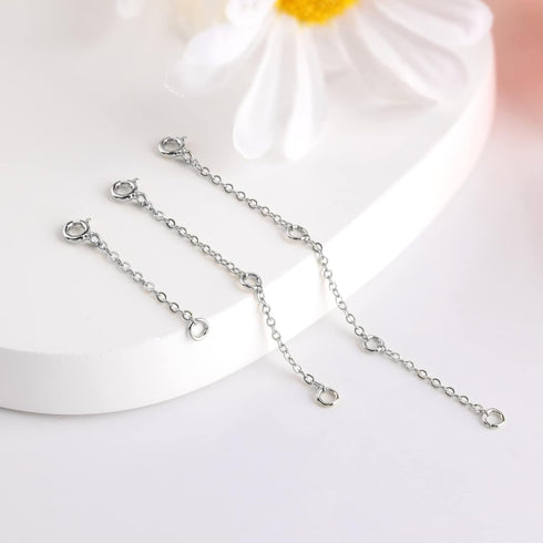 ALEXCRAFT Bracelet Extender Durable White Gold Extenders for Necklace Bracelet Anklet Extension Chains Necklace Extender?1 2 3 inch?...