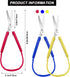 6 Pcs Loop Scissors, 8 inch, Spring Scissors Mini Training Loop Scissors for Special Needs Supplies Children Teen Adult Elderly, Adaptive Design, ...