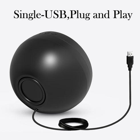 USB Computer Speaker for Laptop, PC, External Speakers for Desktop Computer, Crystal Clear Sound, Rich Bass, Loud Volume, Direct Control, Plug-N-P...