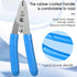 2 pcs 3 Hole Fiber Stripper Stainless Steel CFS-3 Fiber Optic Stripper 3 Port Hole Fiber Optic Stripping Tool with 6" handle, Blue...