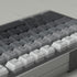 PBT Grey Gradient Keycaps, Keycaps 75 Percent, 125 Keys Cherry Profile Heat Sublimation Custom Keycap Set for Mx Cherry Mechanical Keyboard 61/64/...