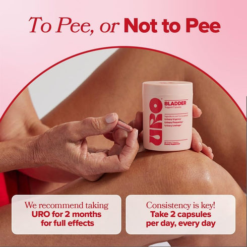 O Positiv URO Bladder Control Supplement for Urinary Urgency, Urinary Frequency, Urinary Leakage with Pumpkin Seed Extract, Soy Germ Extract, Saw ...