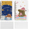 2 Pcs A6 Binder Notebook,Cartoon Bear 6 Ring Loose Leaf Small Diary Journal Planning Notepad Pocket Notebook with Transparent PVC Cover Gift for K...