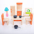 Dollhouse Kitchen Cookware Set, 4Pcs Miniature Metal Pots and Pans Dollhouse Decoration Accessories Kitchen Accessories Party Supplies for Dollhou...