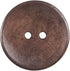 50 Pcs Classic Wooden Buttons, 1-Inch (25mm) Diameter - Brown,Convex,2 Holes,for Sewing Projects...