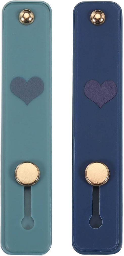MECCANIXITY 2 Pcs Phone Loop Finger Holder Silicone Phone Strap Grip Holder Cell Phone Grip Stand for Most Smartphones Blue,Navy......
