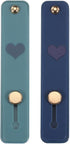 MECCANIXITY 2 Pcs Phone Loop Finger Holder Silicone Phone Strap Grip Holder Cell Phone Grip Stand for Most Smartphones Blue,Navy......