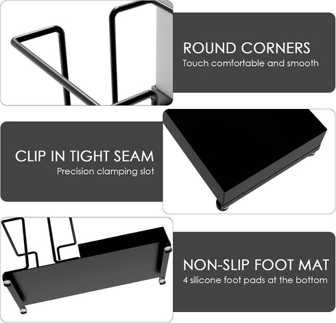 Coffee Station Organizer for Countertop, Disposable Cup Holder with 2 Compartment Storage Box, Paper Cup Storage Organizer (Black)...