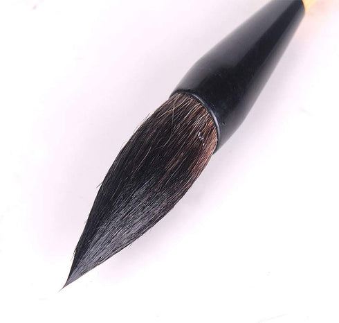 Hbasyp Chinese Traditional Calligraphy Brush/Chinese Calligraphy Watercolor Sumi Drawing Brush-Large brush (Wolf Hair) - 1 Pcs...