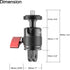 HSU 360 Degree Rotation Camera Tripod Mount Adapter, 1/4"- 20 Camera Mount, Tripod Adapter Compatible with GoPro/Sony/Sjcam/ Insta360 X4/X3/X2/X/R...