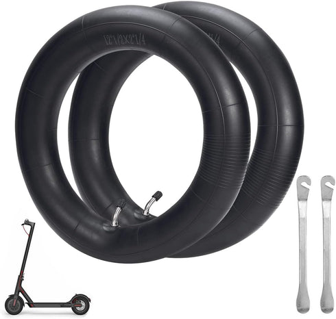 (2-Pack) 12" (12 1/2 x 2 1/4) Thicker Inner Tubes for Electric Scooters and Mini Bikes, Compatible with 12.5x2.25-12x2.125 Inflatable Tires (Inclu...