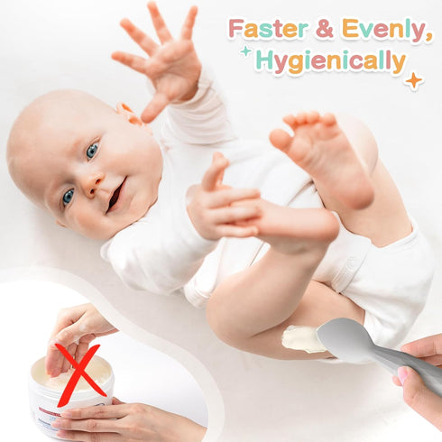 Youngso Diaper Cream Spatula - Diaper Cream Applicator with Suction Cup Base - Hygienic and Easy to Clean -Butt Spatula for Baby Essentials -Baby ...