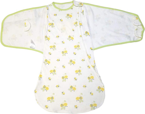 Swaddle Sack for Baby Babies 3-Ways Adjustable Swaddling Sleeping Bag Cotton Wearable Blanket for Newborn Boys and Girls (Yellow, 6-12 Months)...
