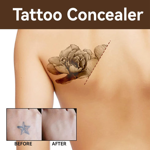 Tattoo Concealer, Skin Concealer, Tattoo Cover Up Makeup, Waterproof,Skin Scar Dark Spots Birthmark Concealer, Tattoo Cover Up Makeup, Use on Body...