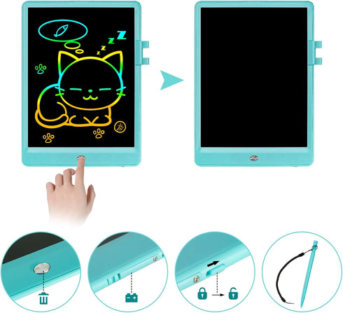 LCD Writing Tablet, Doodle Board Toys Gifts for 3-8 Year Old Girls Boys, 10 Inch Colorful Electronic Board Drawing Pad for Kids, Gifts for Toddler...