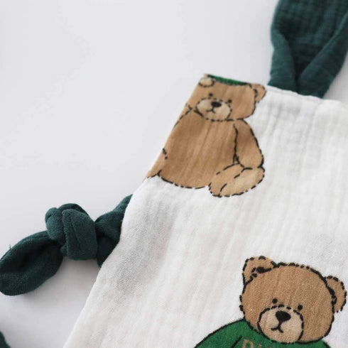 Bunny Security Blanket for Boys and Girls,Cotton Soft Breathable Muslin Soothing Towel Appeasing Toy for Infant,Newborn Gift,2 Pcs Set (BigBear&Ca...