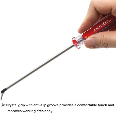 T15 T20 T25 T27 T30 Torx Screwdriver Set, 6inch Magnetic Torx Driver Star Bit Screwdrivers for Computer Repairing, Automobile Tools and Home Appli...