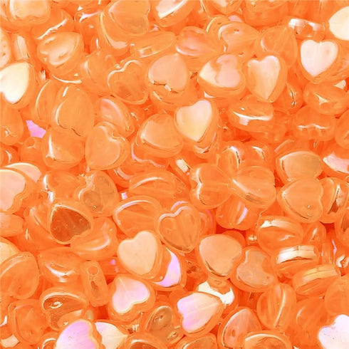 100PCS Mini Acrylic Beads 9mm Heart Charms and 11mm Star Beads for Jewelry Making Bracelets Necklaces Earrings Key Chains Accessories DIY Crafts V...