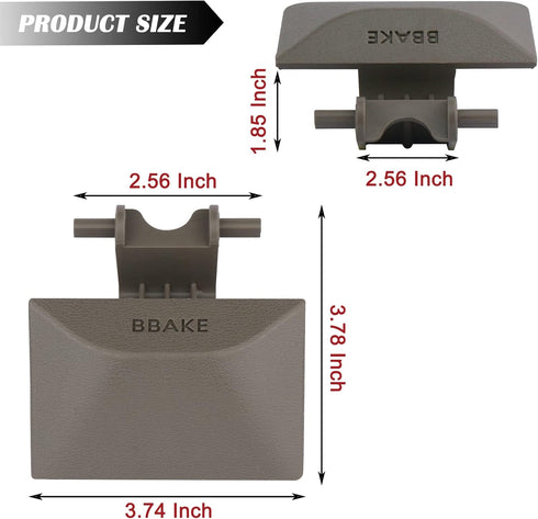 Parking Brake Release Handle (Taupe) Compatible with 2002-2005 Dodge Ram 1500 2500 3500 Replaces WL85WL5AB...
