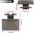Parking Brake Release Handle (Taupe) Compatible with 2002-2005 Dodge Ram 1500 2500 3500 Replaces WL85WL5AB...