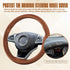 Leather Steering Wheel Cover Lace Up, Stitch On Wrap, Breathable Anti-Slip Car Steering Wheel Protector Universal Fit Max 15 Inch Car Wheels, DIY ...