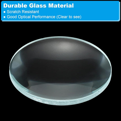 PATIKIL 2" (50mm) Focal Length Double Convex Lens, 3 Pcs 30mm Diameter 5mm Height Glass Optically Polished Round Edges Lens for Physics Experiment...