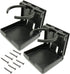 TIHOOD 2PCS Adjustable Folding Drink Holder with Screws/Adjustable Cup Holder for Marine/Boat/Caravan/Car (Black)...