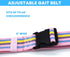 Gait Belt with Plastic Buckle Transfer and Walking Aid with Belt Loop Holder for Assisting Therapist, Nurse, Home Care - 60" L x 2" W (Rainbow)...