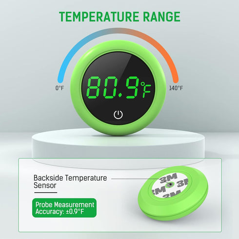 Fish Tank Thermometer, PAIZOO LED Aquarium Thermometer Digital Accurate Temperature Gauge, Stick-on Digital Thermometers Aquarium Accessories Suit...