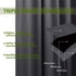 NICETOWN Blackout Curtain Blind for Bedroom Thermal Insulated Grommet Blackout Room Darkening Drape/Drapery (Single Panel, W42 x L63 inches, Grey/...
