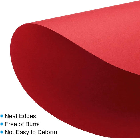 PATIKIL 7.9-inch Round Cardboard Paper, 40 Pcs Blank Disc Circles Slices for Party Decorations DIY Craft Arts Drawing Painting Writing, Red...