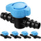 5 Pack 1/2 Inch Drip Irrigation Valve: 1/2 in. in-Line Shut Off Valves for 1/2 Inch Drip Irrigation Tubing (.570-.620" ID) Barbed Cut Off Switch V...