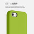 kwmobile Case Compatible with Apple iPhone SE (1.Gen 2016) / iPhone 5 / iPhone 5S Case - TPU Silicone Phone Cover with Soft Finish - Green Pepperc...