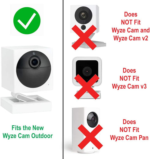 Full-Wrap Silicone Skin for Wyze Cam Outdoor – Protect Every Side of Your Wyze Cam Outdoor with This Premium Silicone Cover (Brown – Does Not Fit ...