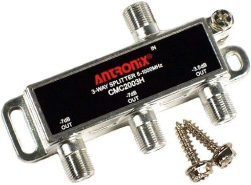 Antronix CMC2003H-A 3-Way Horizontal Splitter -3.5dB -7dB 5-1002 MHz High Performance for Coax Cable TV & Internet...